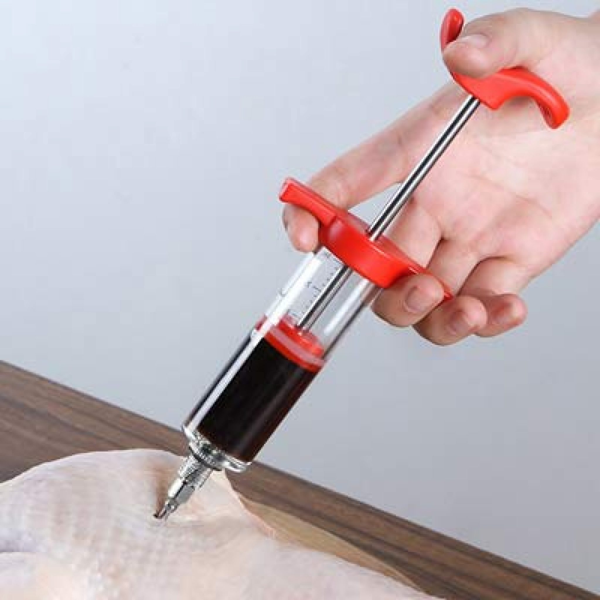 Avesteir 30ml Siringa Per Carne BBQ Con 3 Aghi Acciaio Inossidabile 1 Spazzole Per La Pulizia, Alimentare Meat Injector, Pipetta Condimento Per Manzo Tacchini Barbecue Cucina Strumento Di Cottura - 10