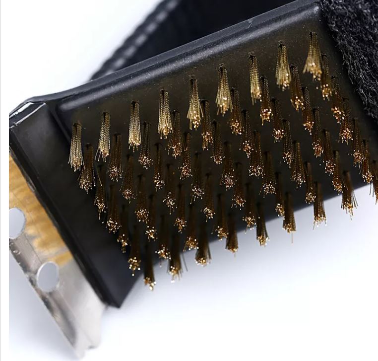 Spazzola Per La Pulizia Del Barbecue 3 In 1 Con Raschietto, Accessori Per Barbecue Da Esterno, Adatti A Tutti I Tipi Di Barbecue | Leroy Merlin - Foto 4