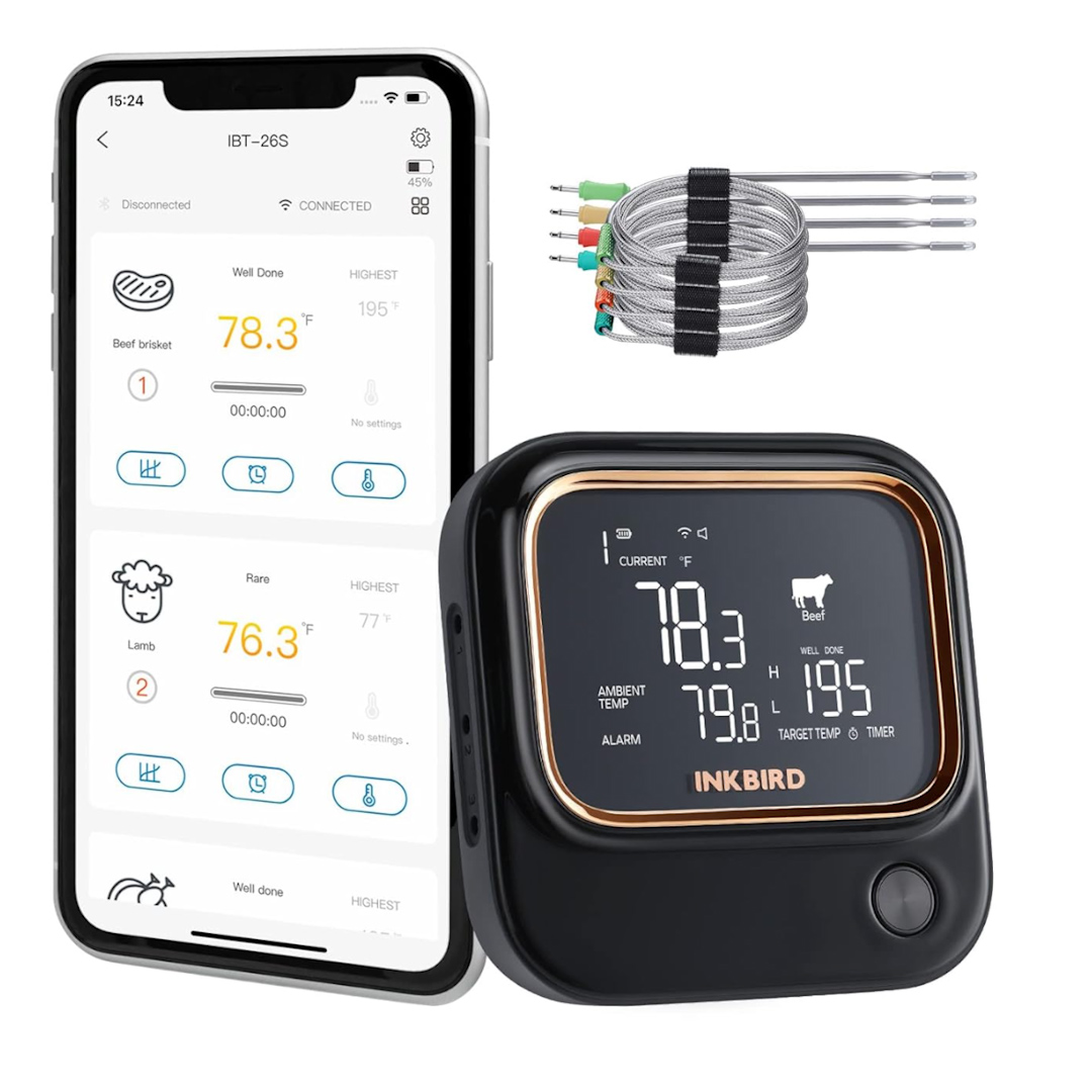 Inkbird IBT 26S 5g con 4 Sonde Bluetooth