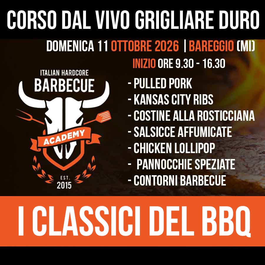 Ottbre 2026 – Domenica 11 – I Classici del Barbecue